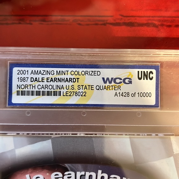 2001 Dale Earnhardt N. Carolina State Quarter Limited edition - Picture 3 of 7